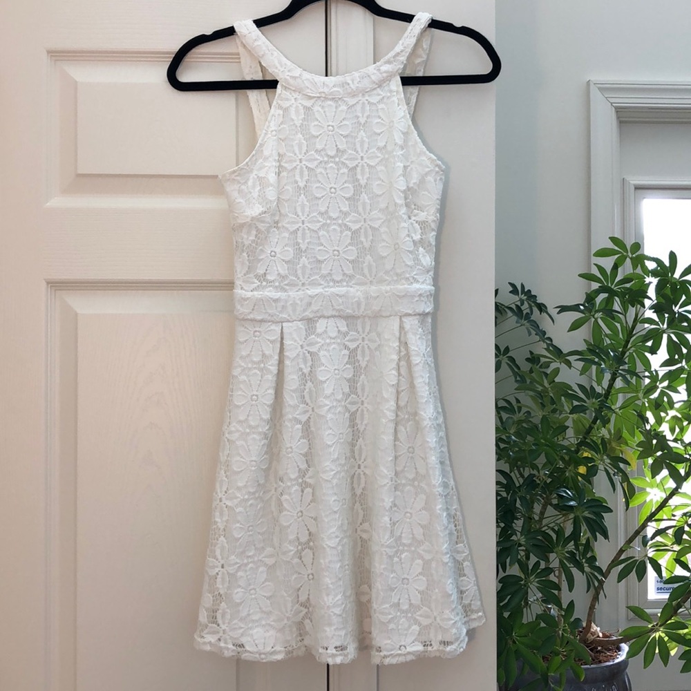 White Floral Dress